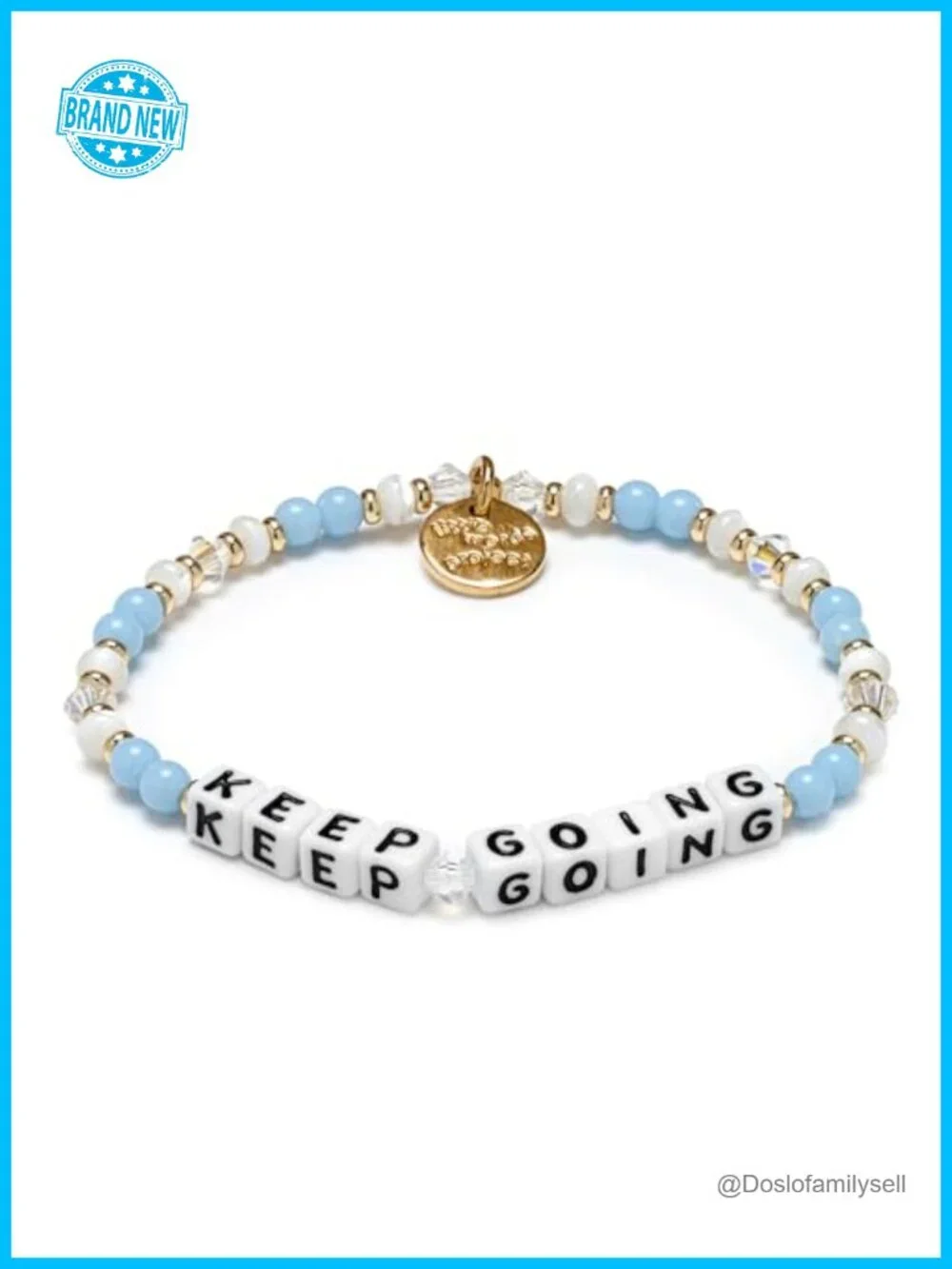 Stretch Friendship Bracelet with Colorful Beads & Gold Plated Brass Hardware